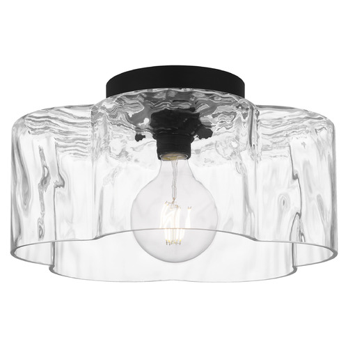 Quoizel Lighting Lilly Matte Black Semi-Flushmount Light