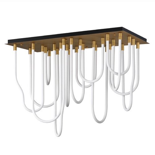 Et2 Soleil Natural Aged Brass LED Flushmount Light