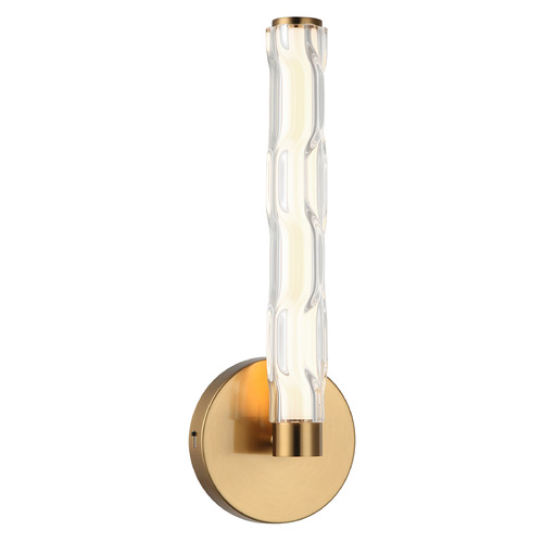 Matteo Lighting Ripley Aged Gold Brass LED Sconce