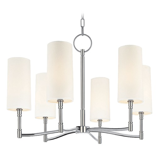 Hudson Valley Lighting Dillon 6-Light Chandelier in Polished Nickel by Hudson Valley Lighting 366-PN