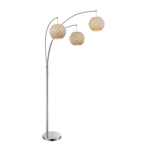 Linterna Polished Steel Arc Lamp by Lite Source Lighting