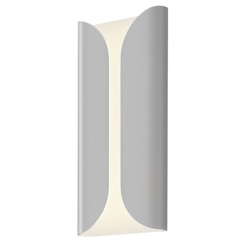 Folds Textured Gray LED Outdoor Wall Light by Sonneman Lighting