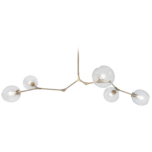 Fairfax Brushed Brass Chandelier by Avenue Lighting