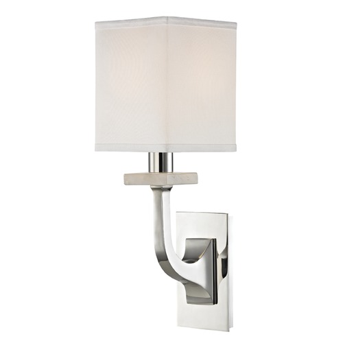 Hudson Valley Lighting Rockwell Polished Nickel Sconce by Hudson Valley Lighting 1981-PN