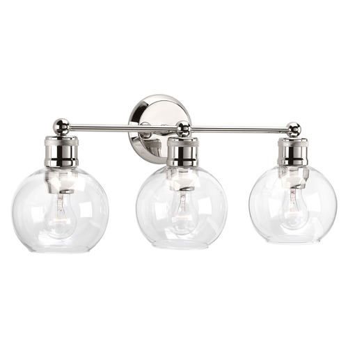 Hansford Bath Light in Polished Nickel by Progress Lighting
