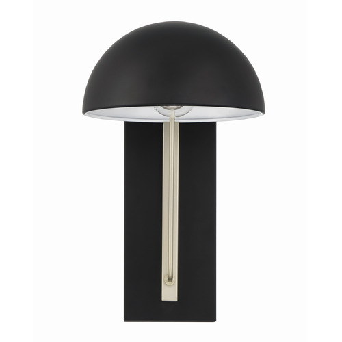 Kahn Midnight & Satin Aluminum Outdoor Wall Light by Craftmade Lighting
