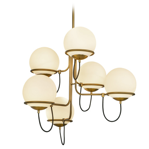 Alora Lighting Alora Lighting Alan Pepin Alba Aged Gold Chandelier CH458632AGOP