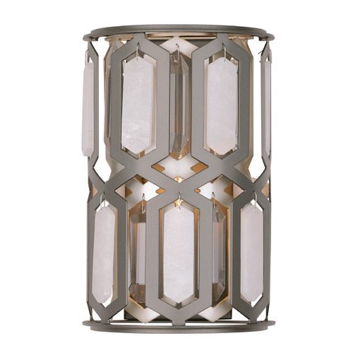 Hexly 12-Inch Sconce in Bronze & Silver by Minka Lavery