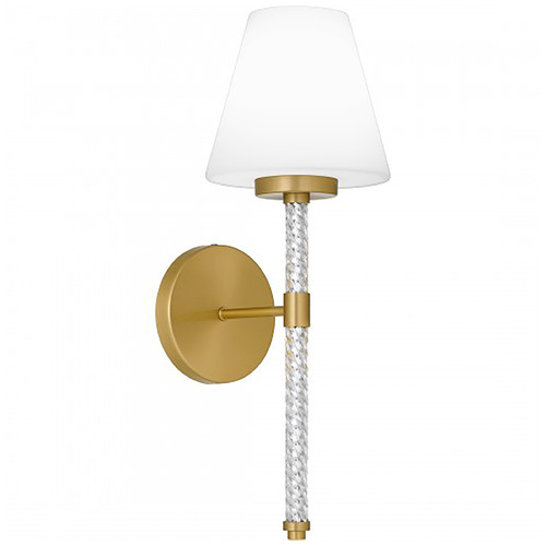 Quoizel Lighting Quoizel Wood Brushed Gold Sconce