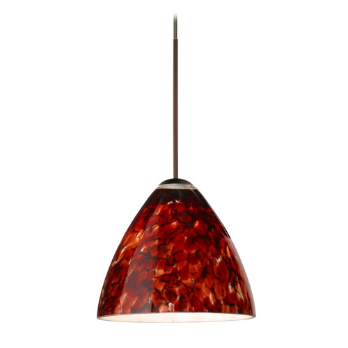 Besa Lighting Mia Bronze LED Mini-Pendant Light