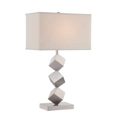 Agostino Satin Nickel Table Lamp by Lite Source Lighting