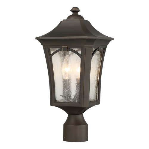 Minka Lavery Seeded Glass Post Light Oil Rubbed Bronze by Minka Lavery 71216-143C