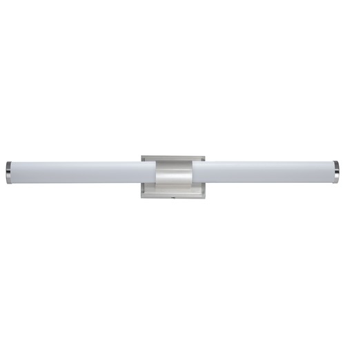 Optic Satin Nickel LED Vertical Bathroom Light by Maxim Lighting