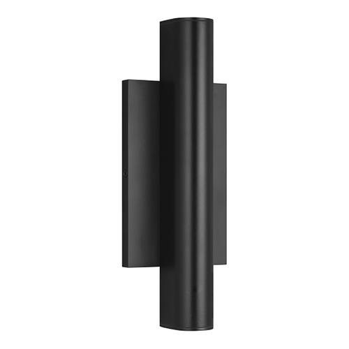 Chara 12-Inch 120-277V LED Outdoor Wall Light in Black by VC Modern