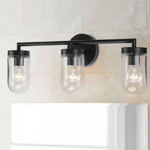 Signal Graphite 3-Light Bathroom Light by Progress Lighting