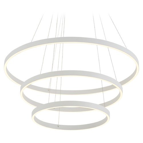 Cerchio White LED Chandelier by Kuzco Lighting