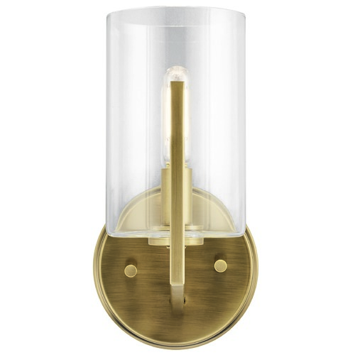 Nye Brushed Natural Brass Wall Sconce by Kichler Lighting