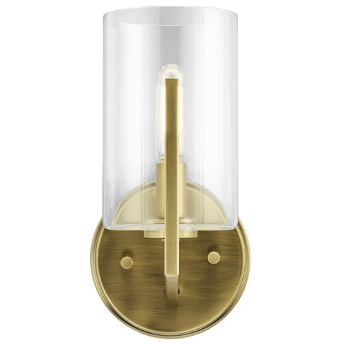 Kichler Lighting Nye Brushed Natural Brass Wall Sconce by Kichler Lighting 52316BNB