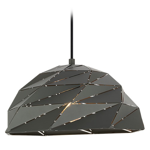 Matteo Lighting Riku Dark Grey Pendant by Matteo Lighting C72701DG