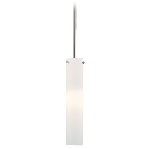 Minka Lavery Minka Lavery Brushed Nickel Pendant Light with Cylindrical Shade 62-84