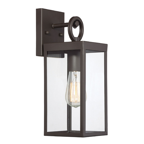 Meridian 10-Inch Outdoor Wall Lantern in Oil Rubbed Bronze by Meridian M50026ORB