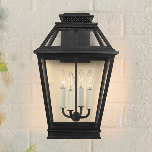 Visual Comfort Studio Collection Chapman & Meyers 19-Inch Falmouth Dark Weathered Zinc Outdoor Wall Lantern by Visual Comfort Studio CO1034DWZ