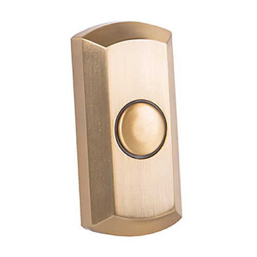 Craftmade Lighting Push Button Satin Brass LED Doorbell Button by Craftmade Lighting PB5012-SB