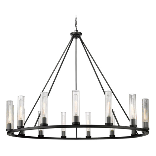 Beau Bronze Chandelier by Z-Lite