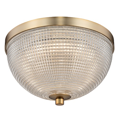 Kalco Lighting Portland 10-Inch LED Flush Mount in Winter Brass by Kalco Lighting 512141WB