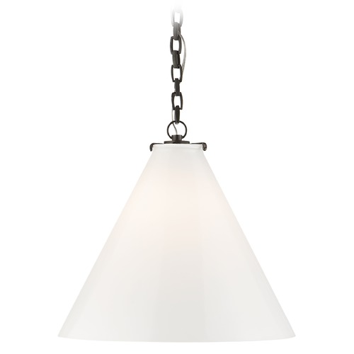 Thomas OBrien Katie Conical Pendant in Bronze by Visual Comfort Signature