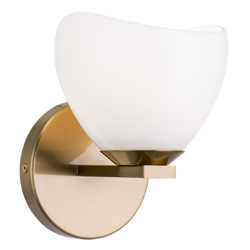 Matteo Lighting Matteo Lighting Uptowne Aged Gold Brass Sconce S04201AGOP