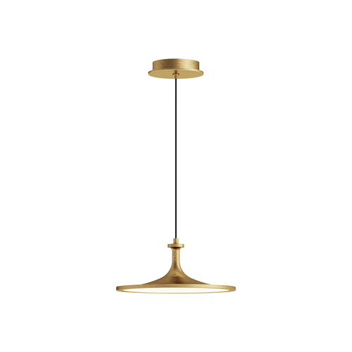 Alora Lighting Alora Lighting Issa Brushed Gold LED Pendant Light with Coolie Shade PD418012BG