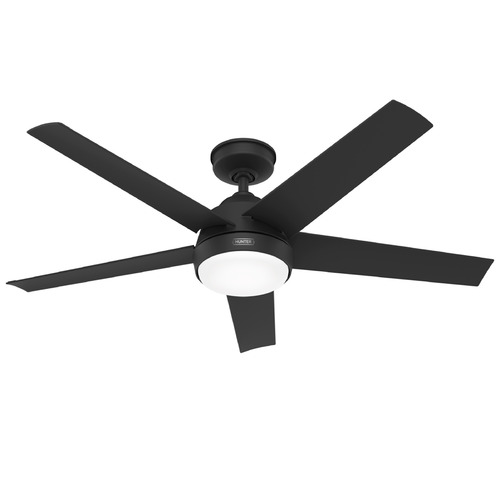 Hunter Fan Company Skyflow Matte Black LED Ceiling Fan with Light