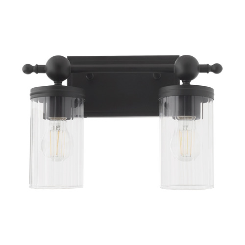 Lee Boulevard Matte Black Bathroom Light by Quorum Lighting