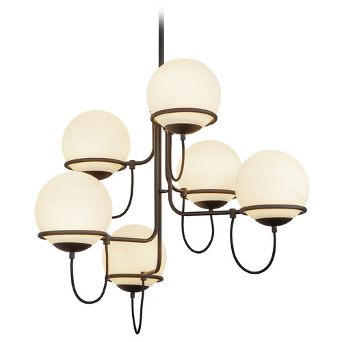 Alora Lighting Alan Pepin Alba Matte Black Chandelier