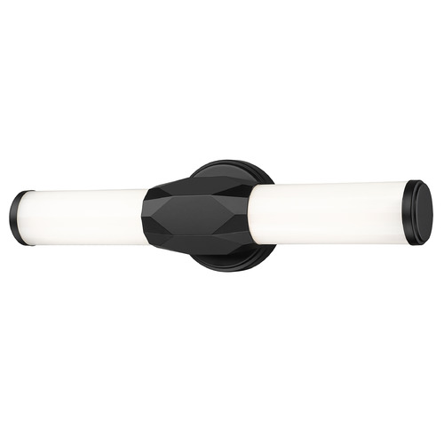 Z-Lite Cooper Matte Black LED Vertical Bathroom Light