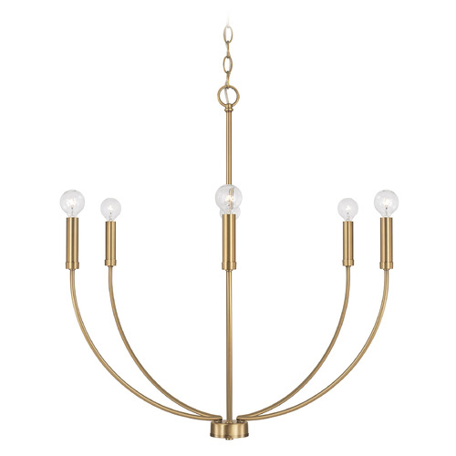 HomePlace by Capital Lighting Homeplace By Capital Lighting Ansley Aged Brass Chandelier 452161AD