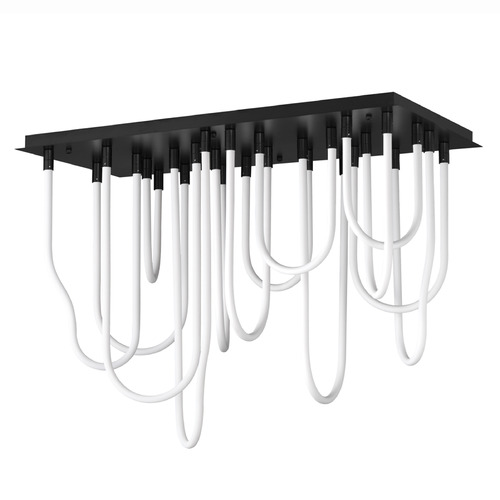 Et2 Soleil Black LED Flushmount Light