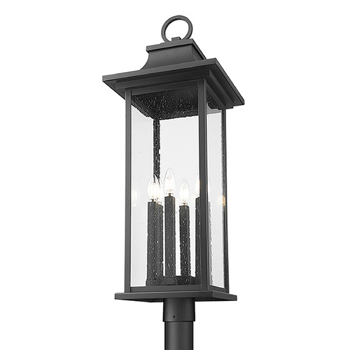 Z-Lite Tiberius Black Post Light