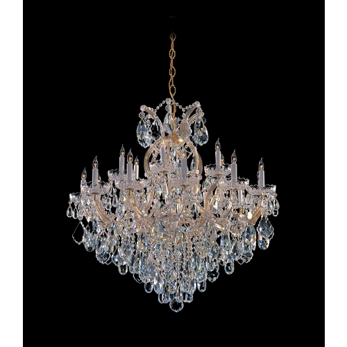 Maria Theresa Crystal Chandelier in Gold by Crystorama Lighting