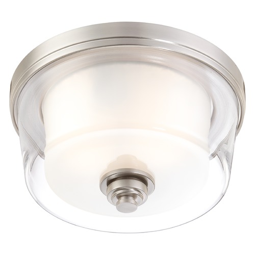 Modern Flush Mount in Brushed Nickel by Nuvo Lighting