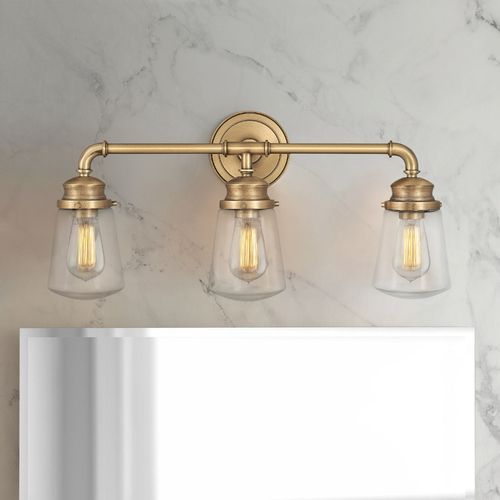 Hinkley Fritz 3-Light Heritage Brass Bath Light by Hinkley Lighting 5033HB