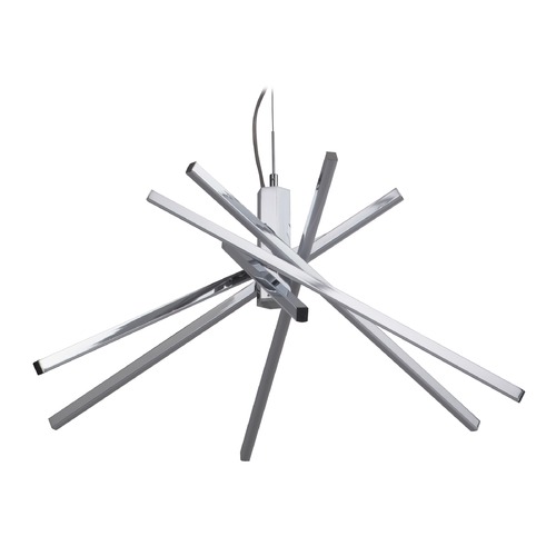 Pinnacle 27.75-Inch Wide LED Chandelier in Chrome by Craftmade Lighting