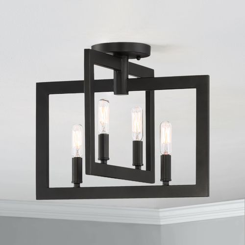 Portrait 12-Inch Espresso Semi-Flush Mount by Craftmade Lighting