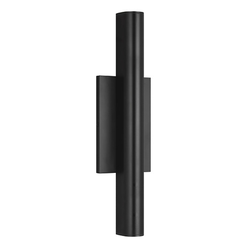 Chara 17-Inch 120-277V LED Outdoor Wall Light in Black by Visual Comfort Modern