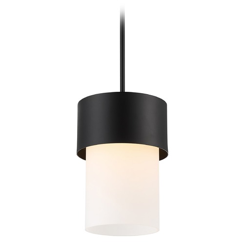 WAC Lighting Wac Lighting Napa Black LED Pendant Light with Cylindrical Shade PD-42912-BK