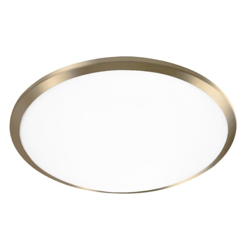 Kuzco Lighting Modern Vintage Brass LED Flush Mount with White Shade 3000K 750LM by Kuzco Lighting FM1515-VB