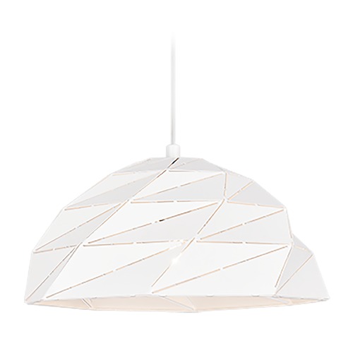 Matteo Lighting Riku White Pendant by Matteo Lighting C72701WH