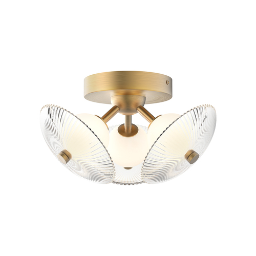 Alora Lighting Alora Lighting Hera Brushed Gold LED Flushmount Light FM417604BGCR