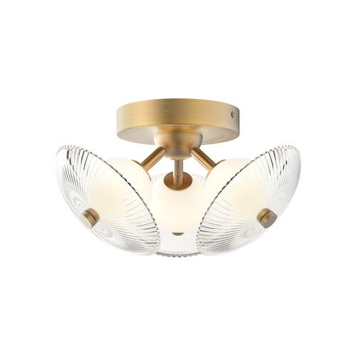Alora Lighting Hera Brushed Gold LED Flushmount Light